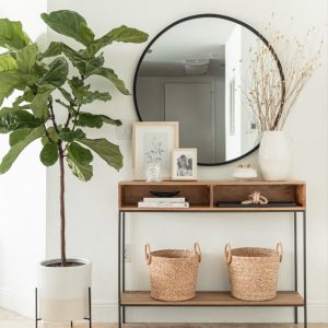 Console avec miroir